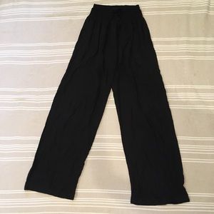 Black flowy beach pants